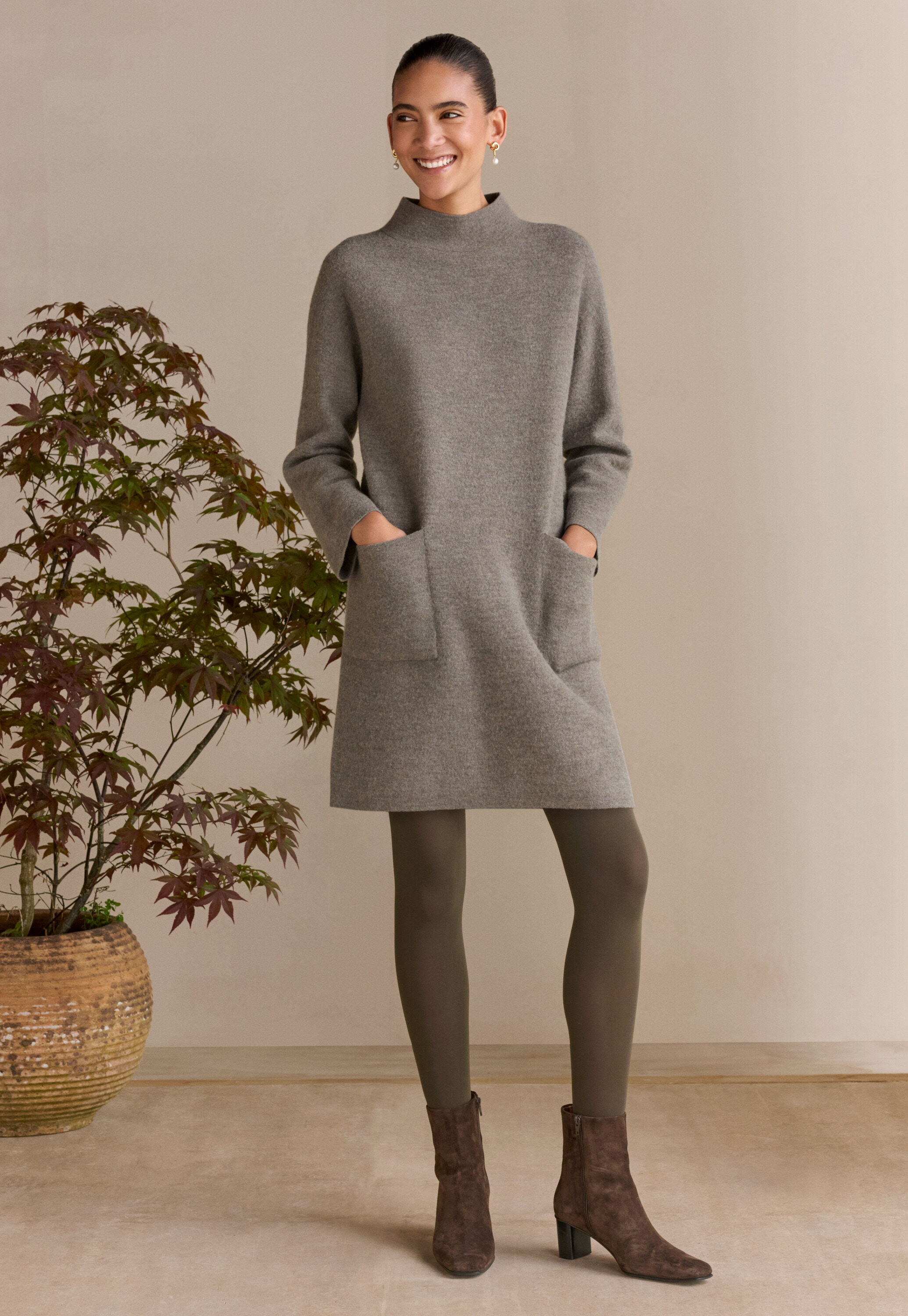 Patch-pocket dress