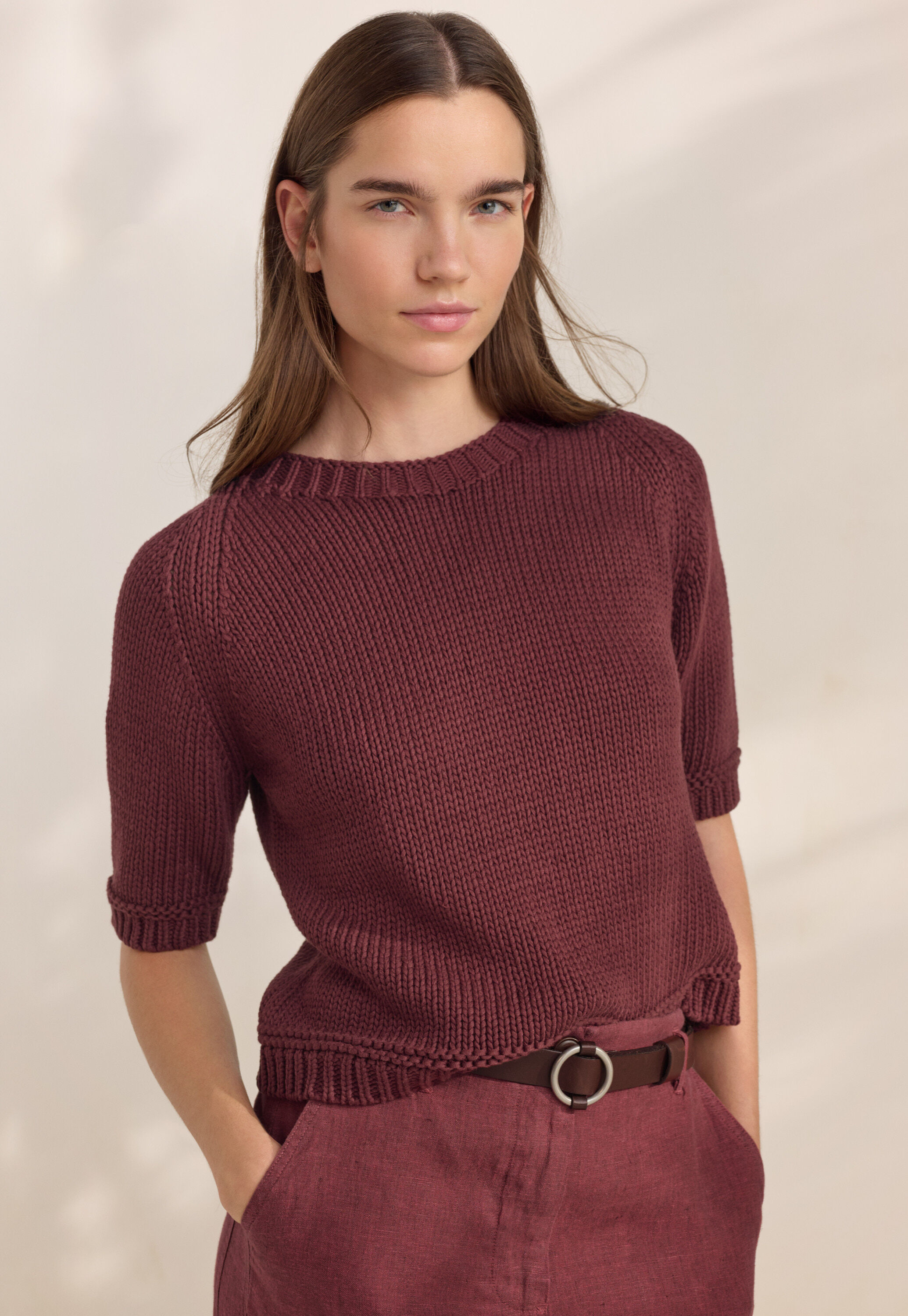 Hand-knitted cardigan