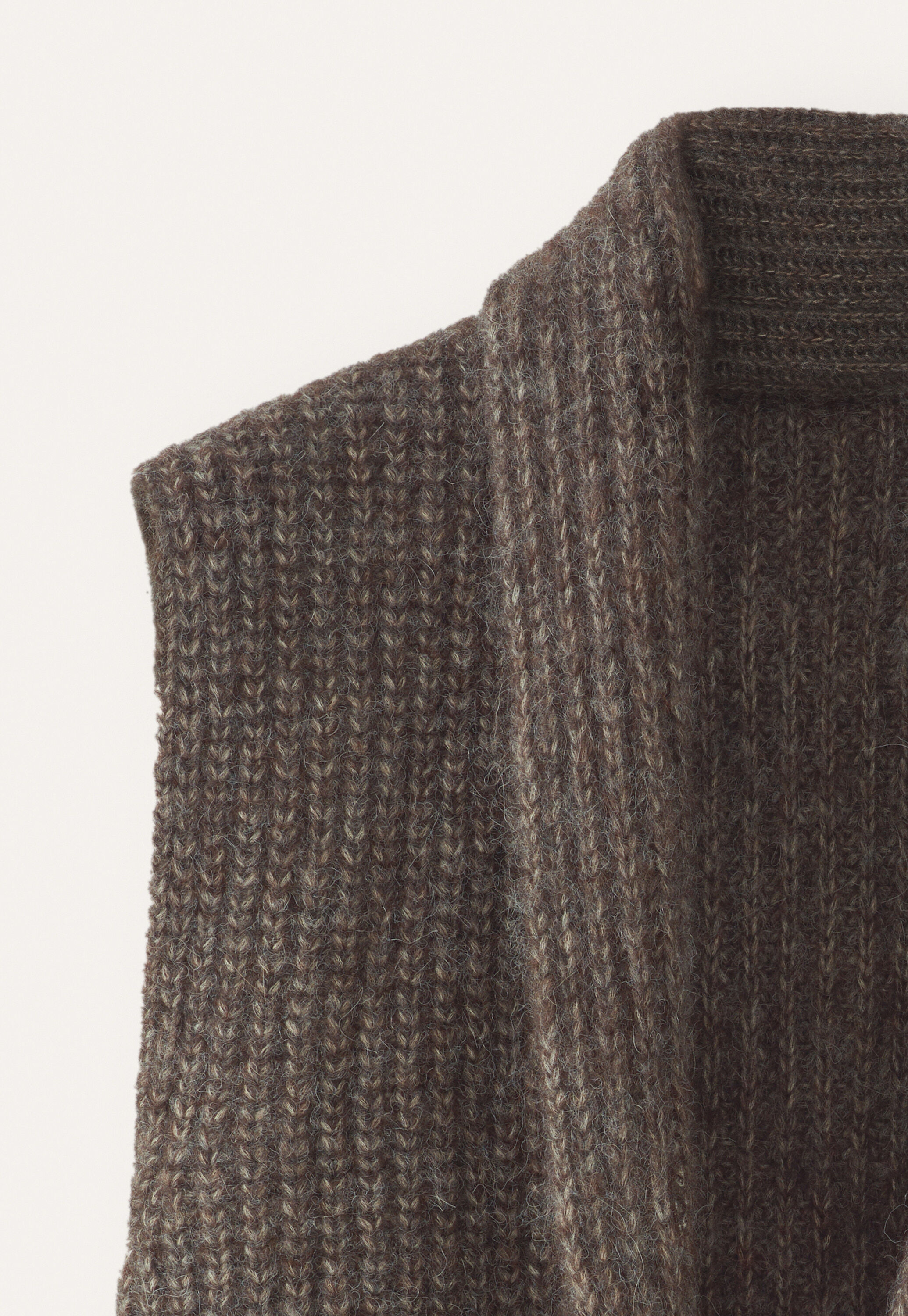 Shawl-collar cardigan