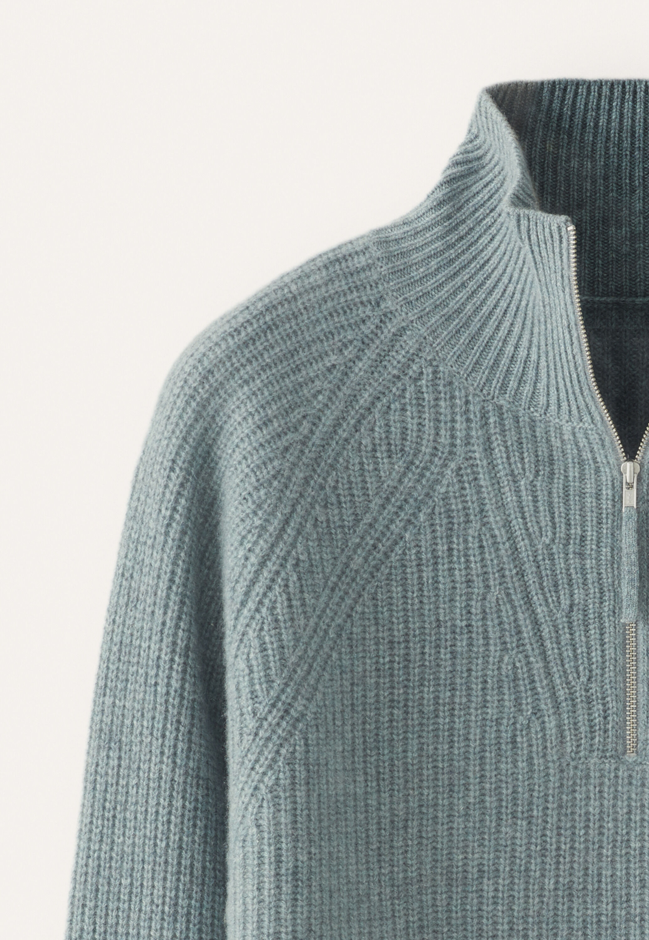 Zip-front sweater
